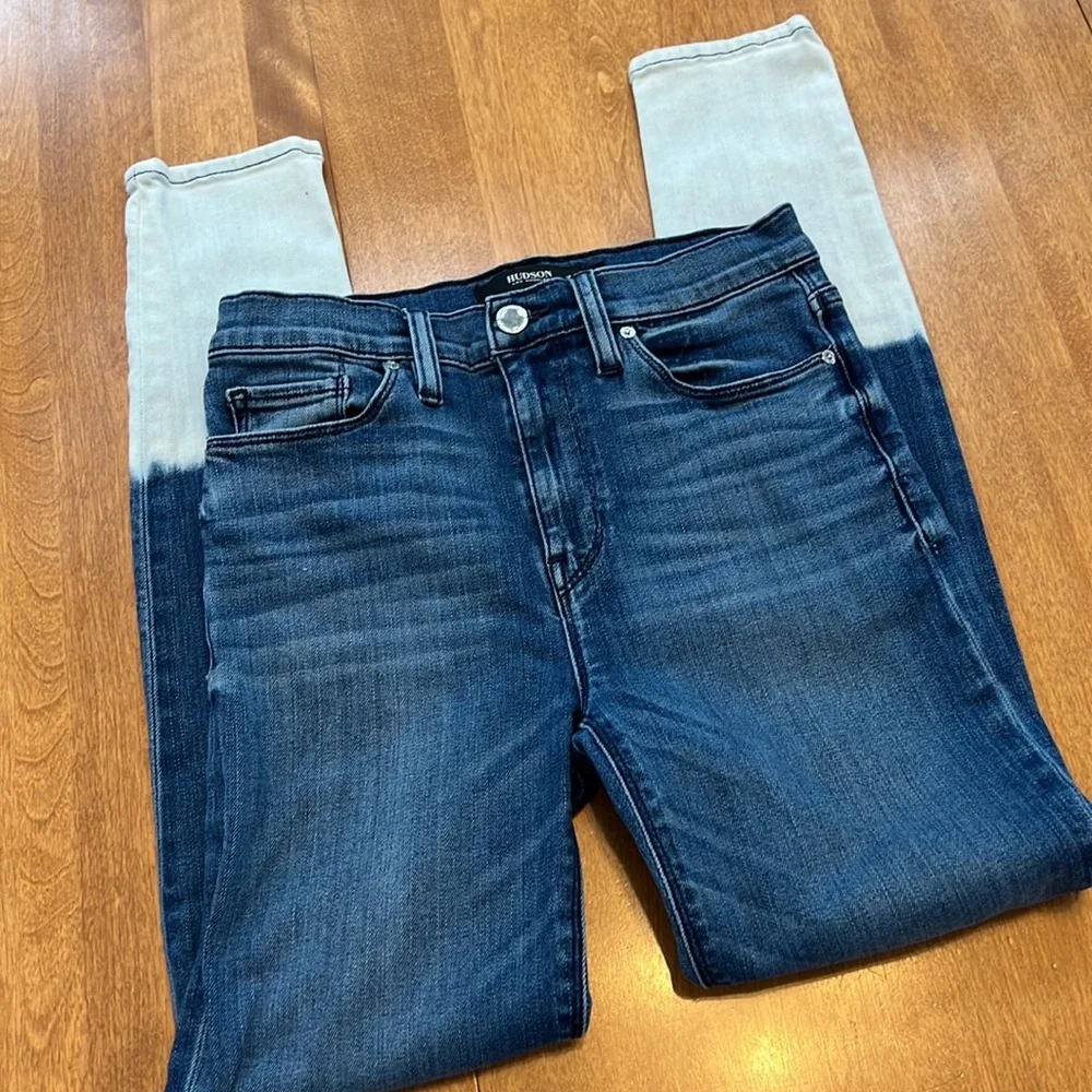 Hudson Skinny Jeans Size 26 High Rise 2 Toned